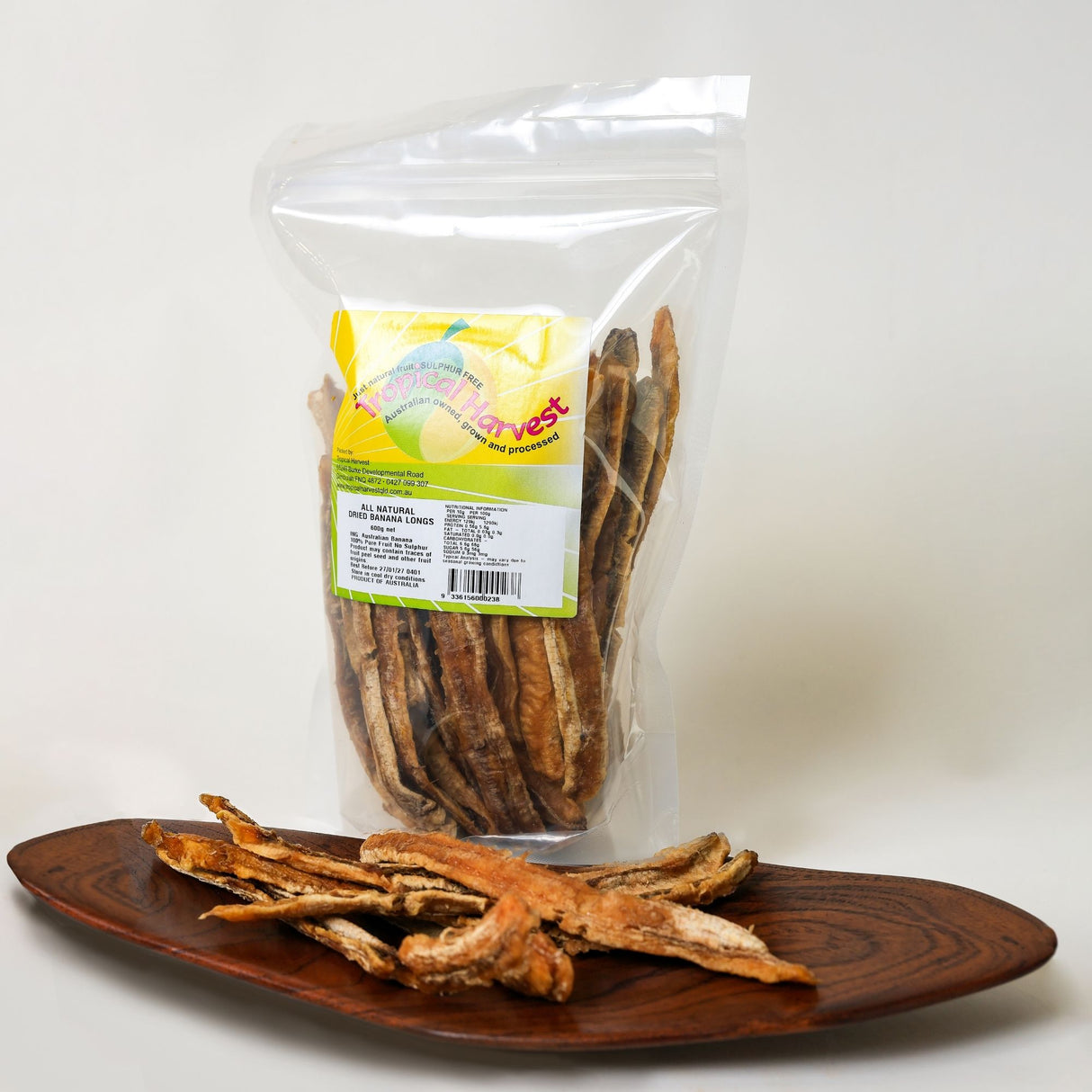 600g pack of Australian dried banana long naturally sweet slow dried fruit