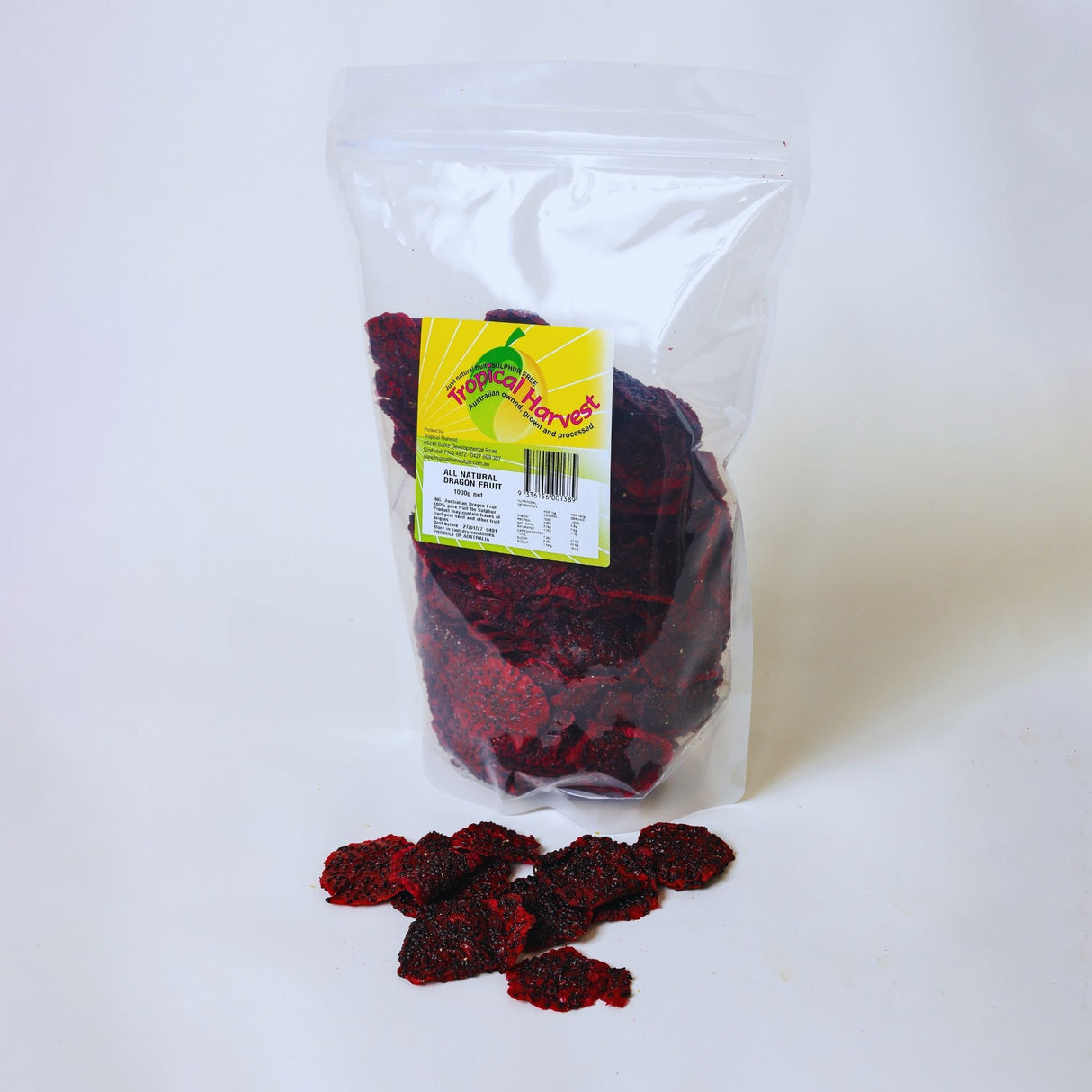 1kg dried dragon fruit bulk pack for snacking or food use Australia