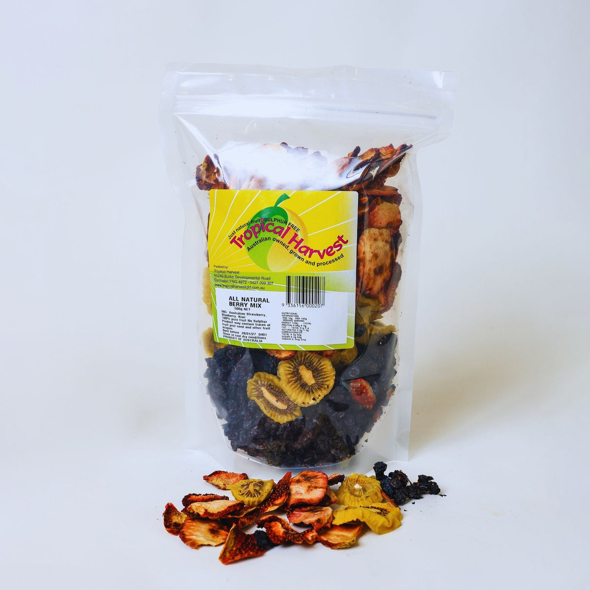 500g pack of dried fruit mix with kiwi strawberry and blueberry for sharing and regular use