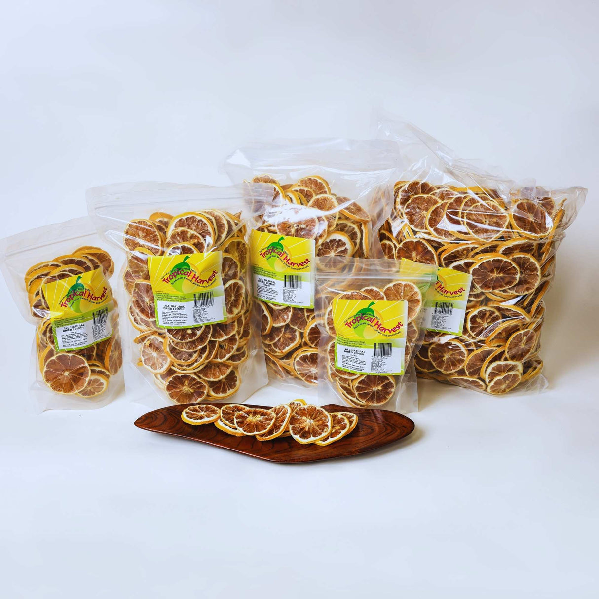Dried lemon slices available in multiple sizes 70g 150g 350g 500g and 1kg for drinks and recipes