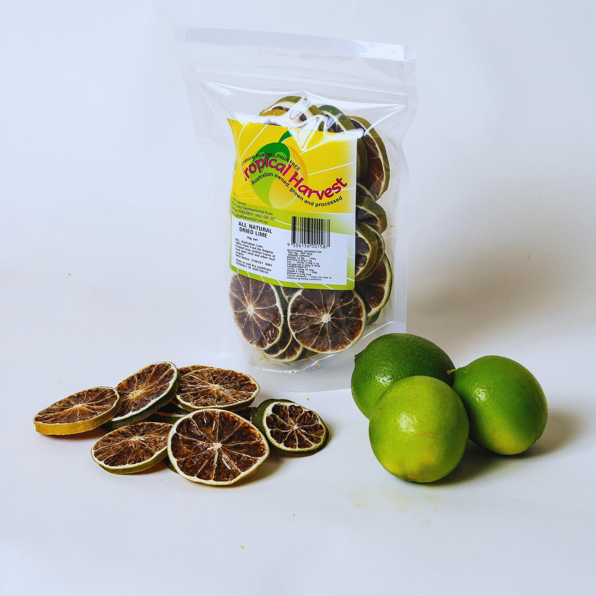 70g pack of dried lime slices for cocktails drinks and garnish