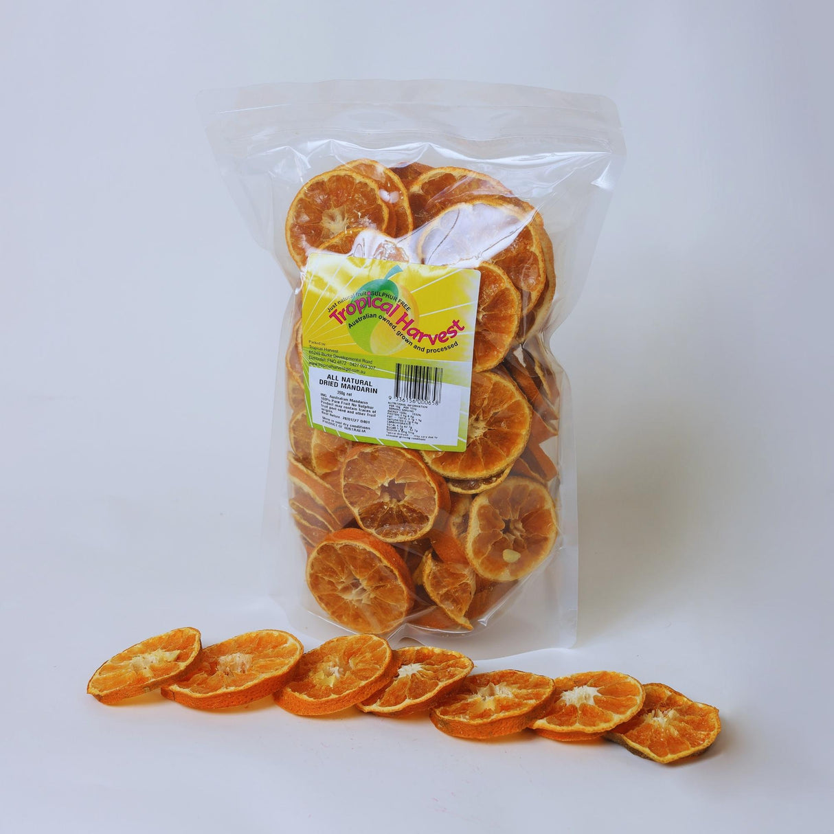350g pack of dried mandarin slices ideal for frequent use and sharing
