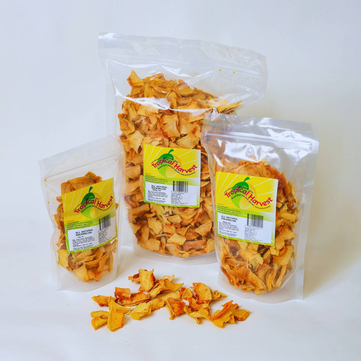 Dried rockmelon available in 110g 250g and 1kg sizes Australia