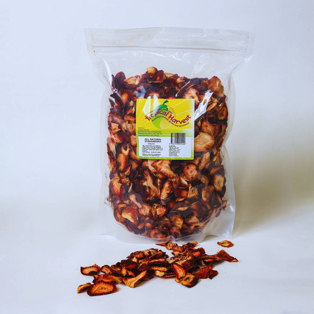 1kg dried strawberries bulk pack for snacking or food use Australia