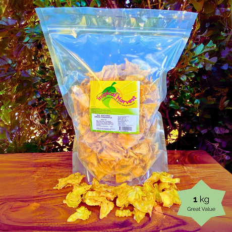 text: "Great Value." Long shelf life, ideal for cooking or bulk buying.