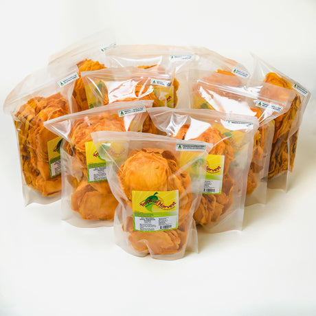 Australian dried mango bulk pack 10 x 1kg bags for families or offices.