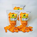 Bundle of three 500g packs of Australian dried mango minis with natural mango slices.