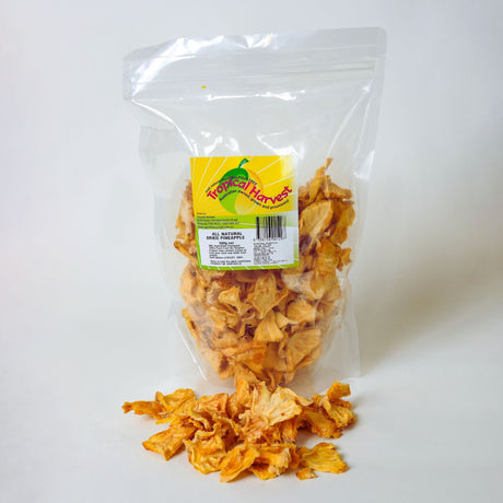 500g pack of Tropical Harvest Australian dried pineapple pieces