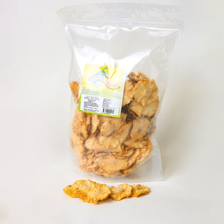 1kg bag of Australian dried pineapple flowers in resealable packaging