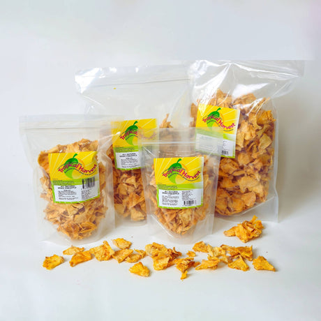Tropical Harvest Australian dried pineapple available in 150g, 350g, 500g and 1kg resealable packs