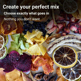 Build your own personalised dried fruit mix with a wide variety of fruits, choose exactly what goes into your blend