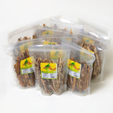 Bulk Australian dried banana long 10kg pack containing ten 1kg resealable bags