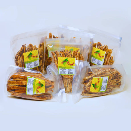 Bulk Australian dried banana whole 7kg supply with individually packed 1kg bags for easy storage