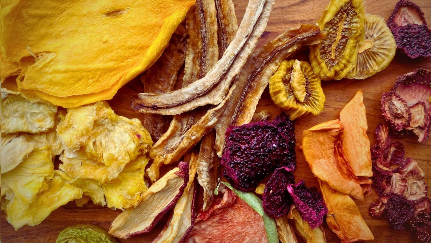 Create your own personalised dried fruit blend with Australian mango, banana, pineapple, apple and berries
