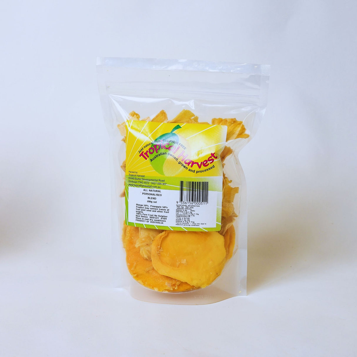 200g custom dried fruit mix, ideal small size to try your personalised blend for the first time