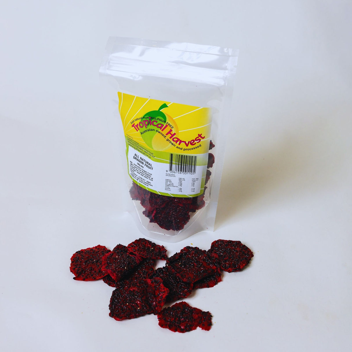 100g dried dragon fruit most popular snack size Australia