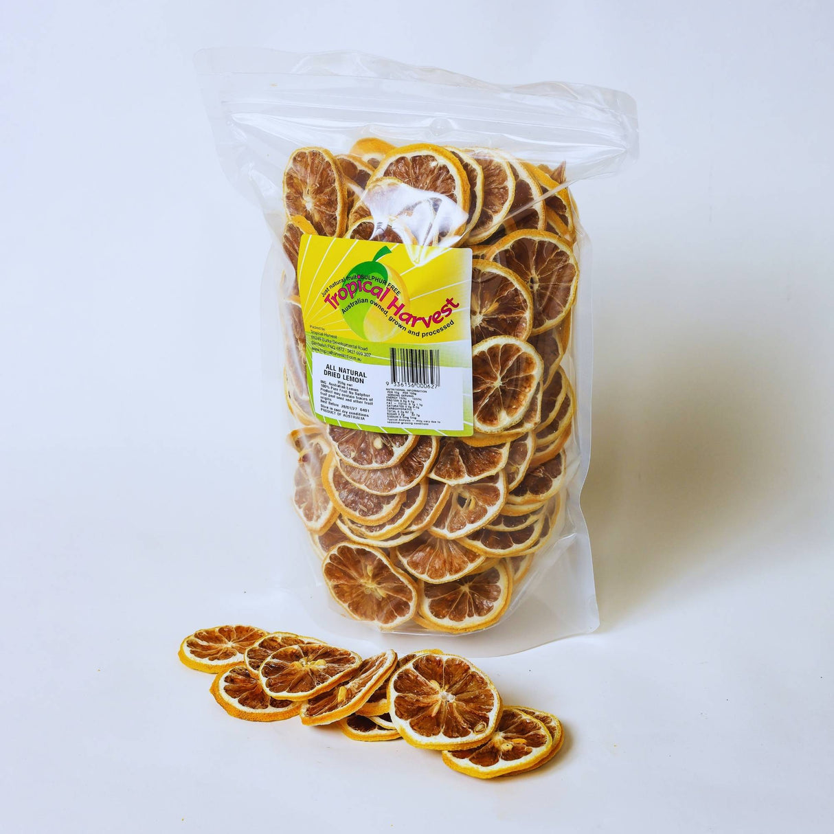 350g pack of dried lemon slices for bulk drink garnishing and infusion