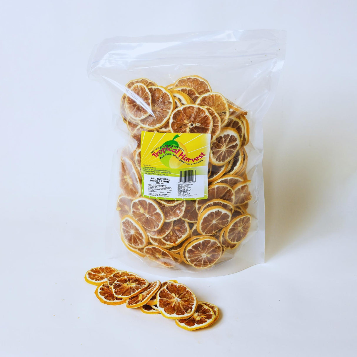 500g pack of dried lemon slices ideal for frequent use in drinks and cocktails
