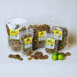 Dried lime slices available in 70g 150g 350g 500g and 1kg packs for drinks and recipes