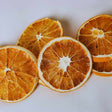 Dried orange slices on white background for cocktails drink garnish and baking