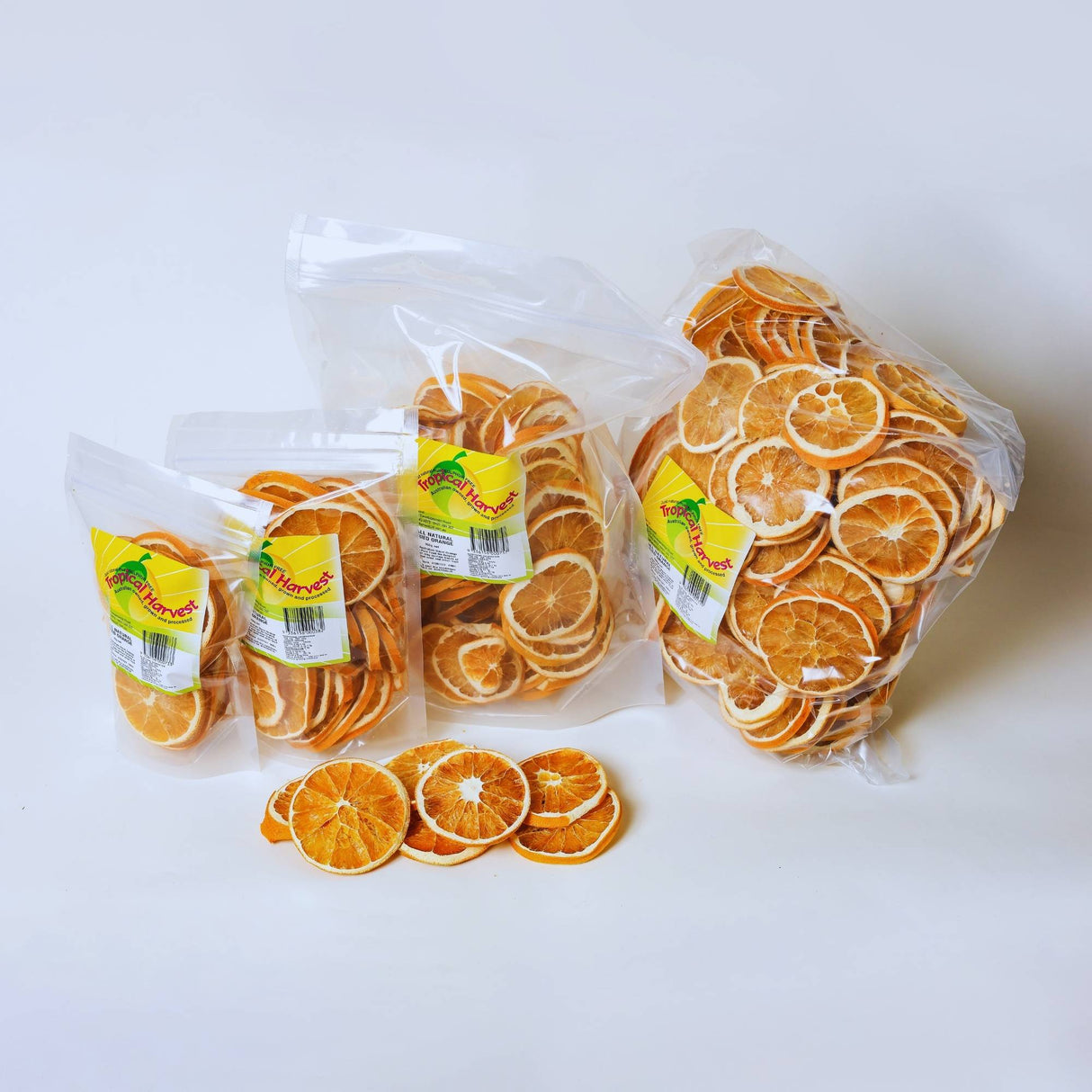 Dried orange slices available in 70g 150g 350g and 1kg packs for drinks baking and garnish