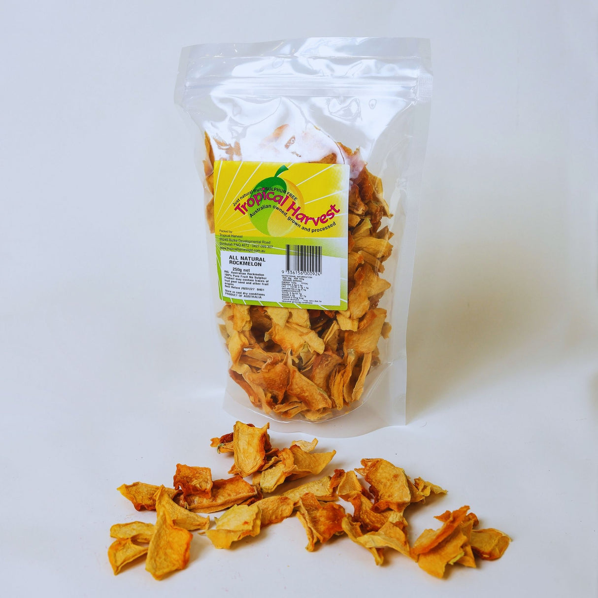 250g dried rockmelon fruit snack pack Australia