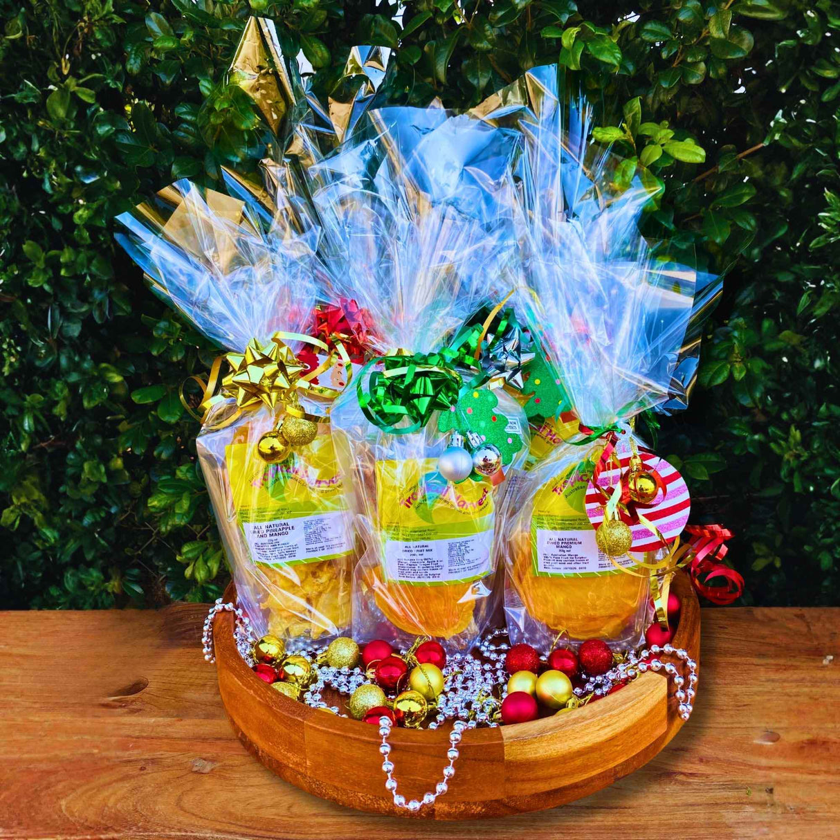Christmas Dried Fruit Gift Packs – Mango, Pineapple, Fruit Mix (200g & 400g)