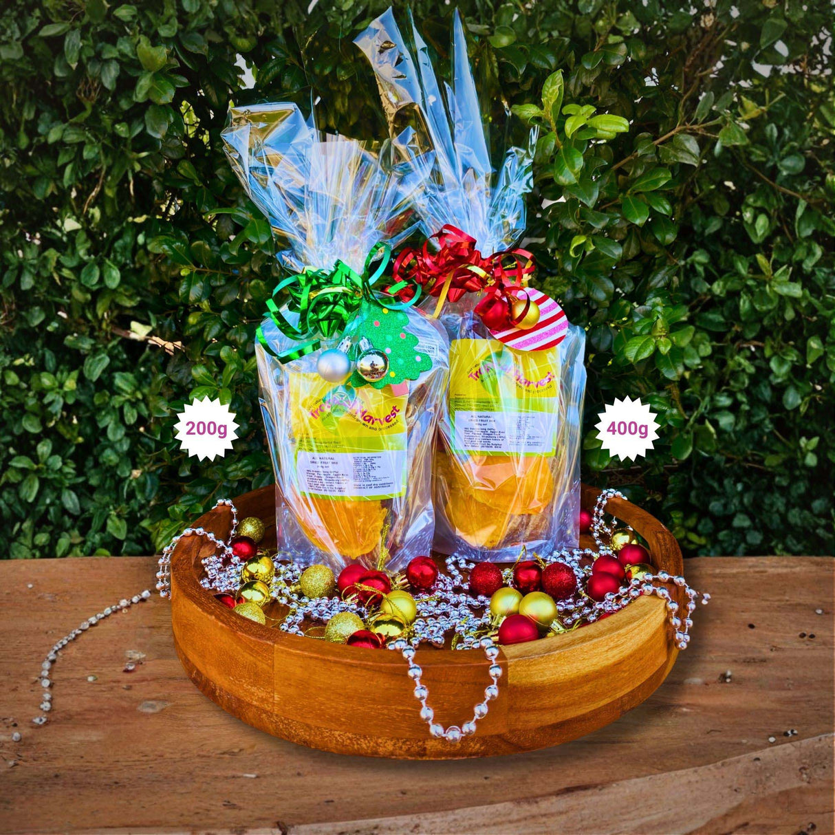 Christmas Dried Fruit Gift Packs – Mango, Pineapple, Fruit Mix (200g & 400g)