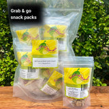 Kids dried fruit 10 pack with individual snack pack shown for easy grab and go lunchboxes