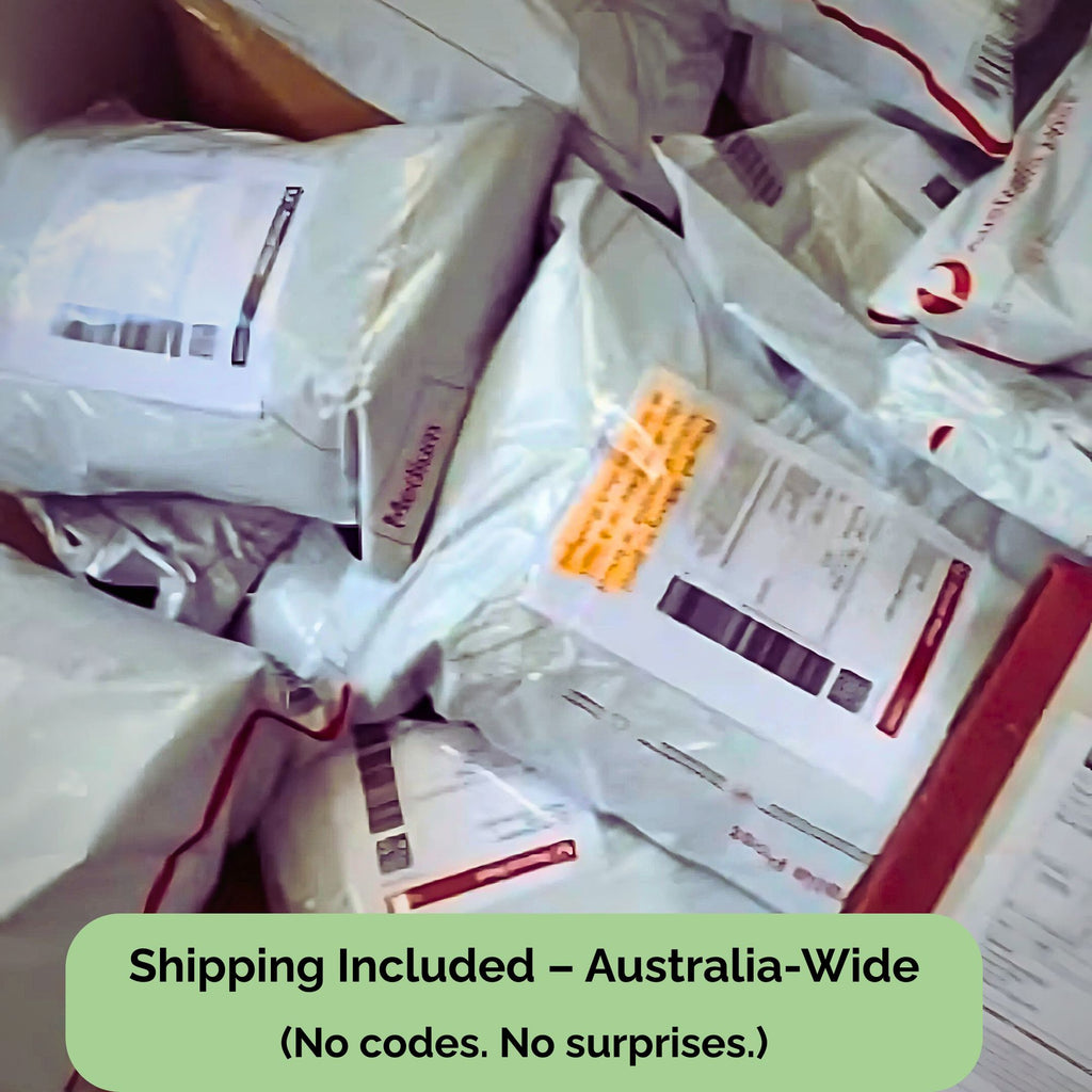 Shipping included with all Tropical Harvest dried fruit bulk packs – no codes or surprise fees, Australia-wide.